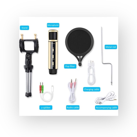 new ZealSound ☀︎︎ Portable Tik Tok Pod IG YouTube Zoom Microphone ☀︎︎ Rose Gold - Picture 6 of 16